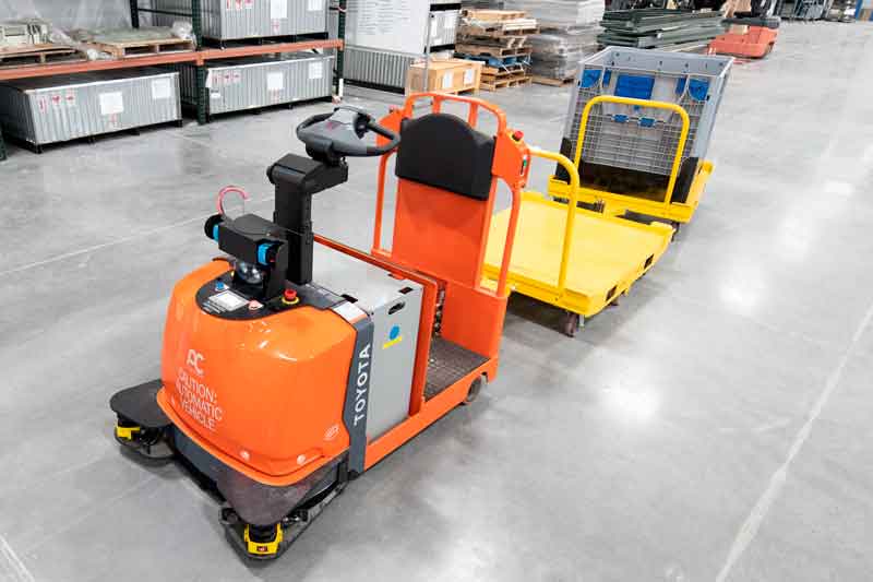  Company Toyota made public two innovative forklift vehicles